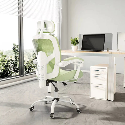 Ergonomic High-Back Mesh Office Chair with Footrest & Lumbar Support