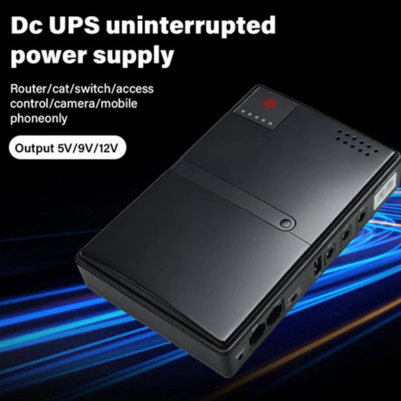Mini Portable UPS Backup Power Supply for WiFi Routers & Security Cameras - 3