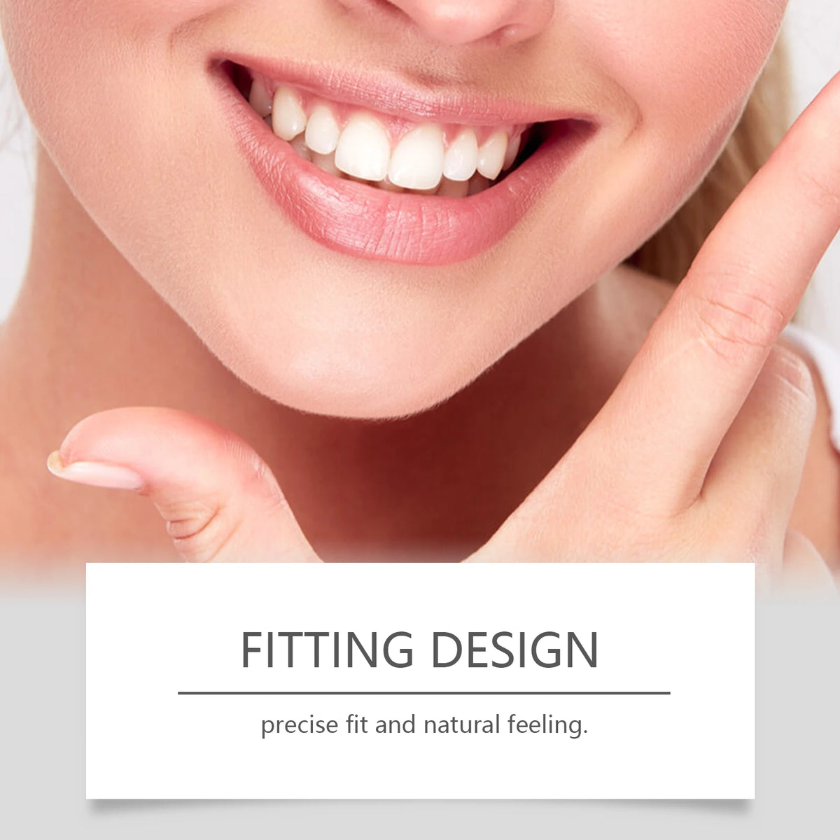 Temporary Silicone Dental Veneers - Custom Fit Comfortable False Teeth Set