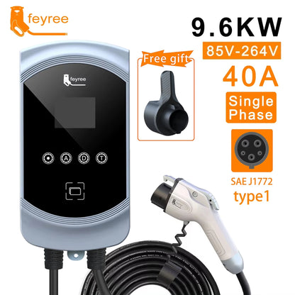 50A 12KW Type 1 EV Charging Station - Fast Home Electric Vehicle Charger