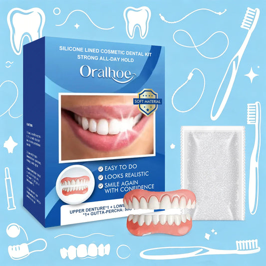 Cosmetic Dental Kit - Instant Realistic Upper and Lower Veneers for a Confident Smile