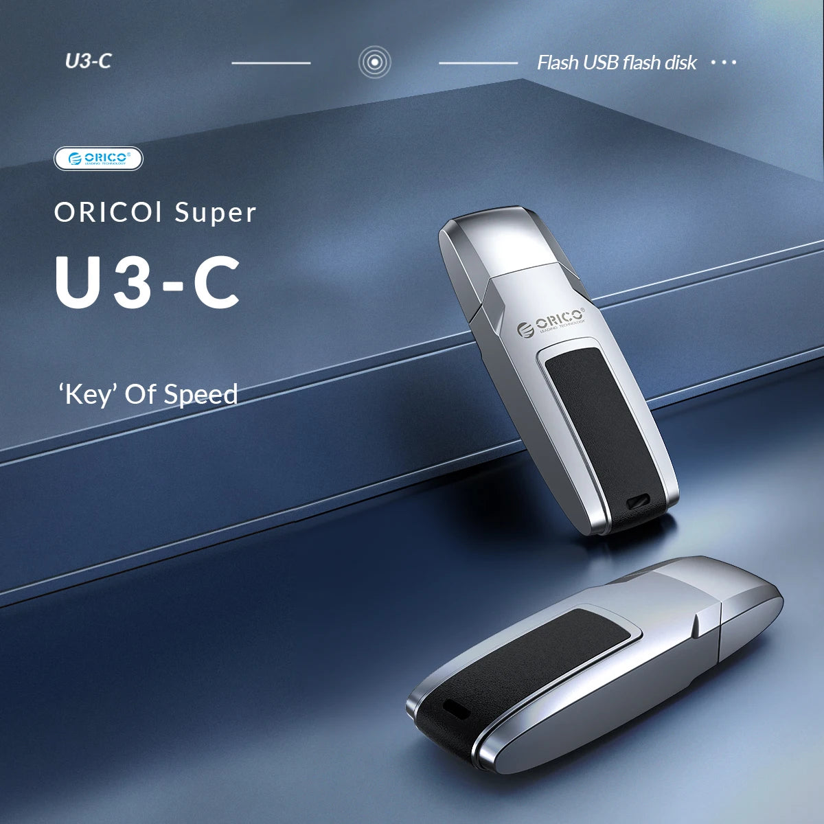 ORICO High-Speed Metal & Leather USB 3.2 Flash Drive - Portable Storage - 6