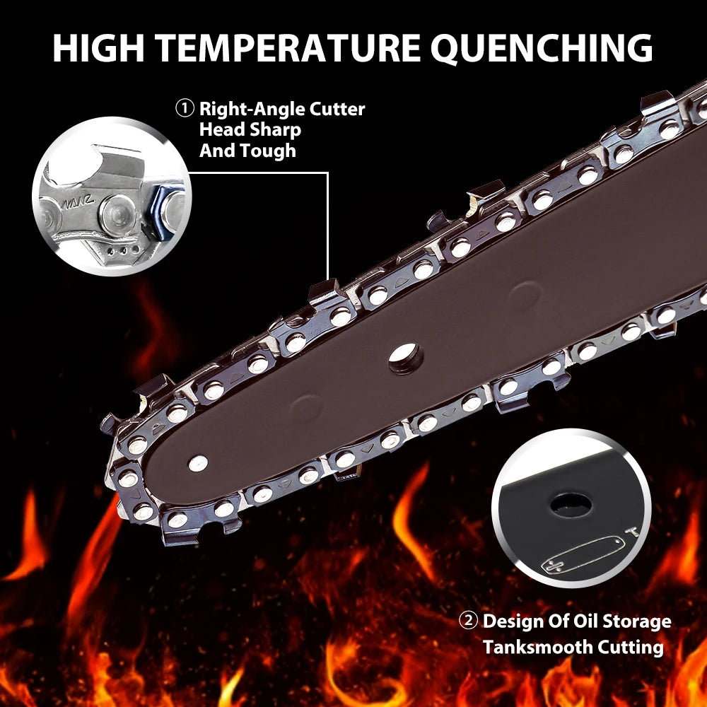 4 & 6 Inch Replacement Chainsaw Chain and Guide Bar for Mini Cordless Pruning Saws