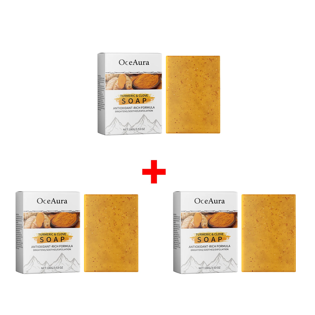 Turmeric & Clove Antioxidant Brightening Soap Bar for Face & Body