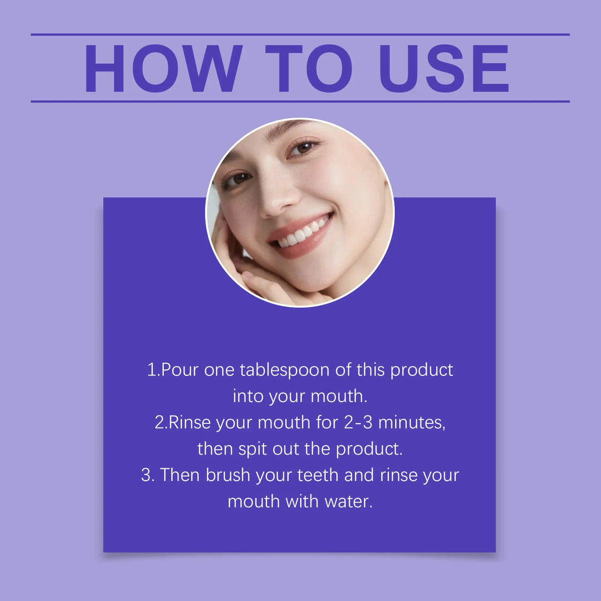 Purple Mint Mouthwash Single-Use Travel Sachets for Fresh Breath & Oral Care