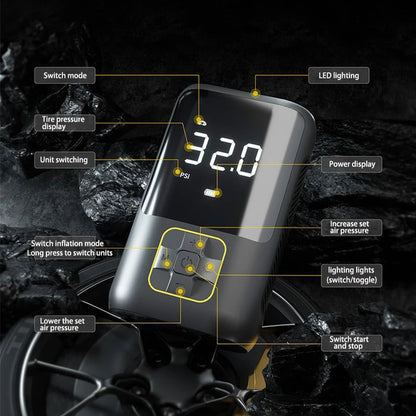 150PSI Portable Tire Inflator Air Compressor