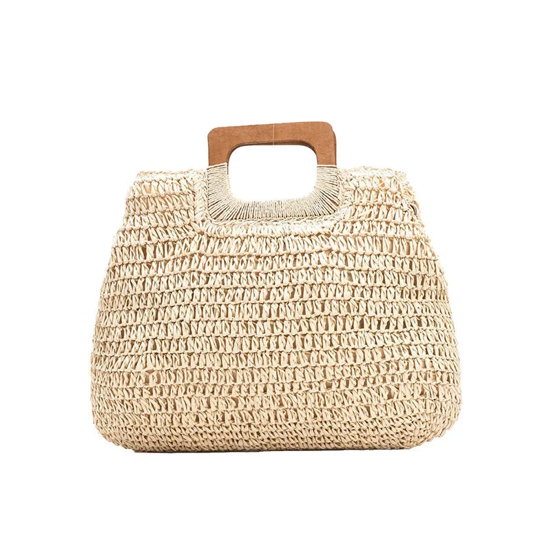 Luxury Woven Straw Beach Tote