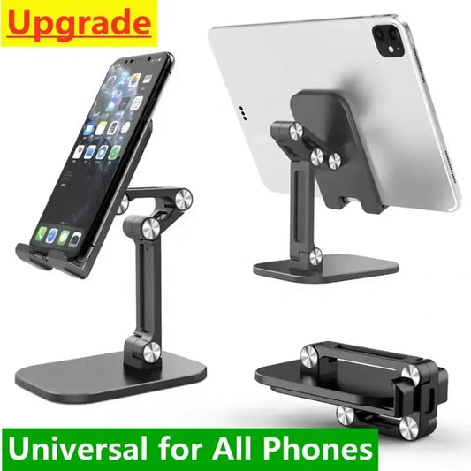 Adjustable Foldable Desk Phone & Tablet Stand - Universal Mount