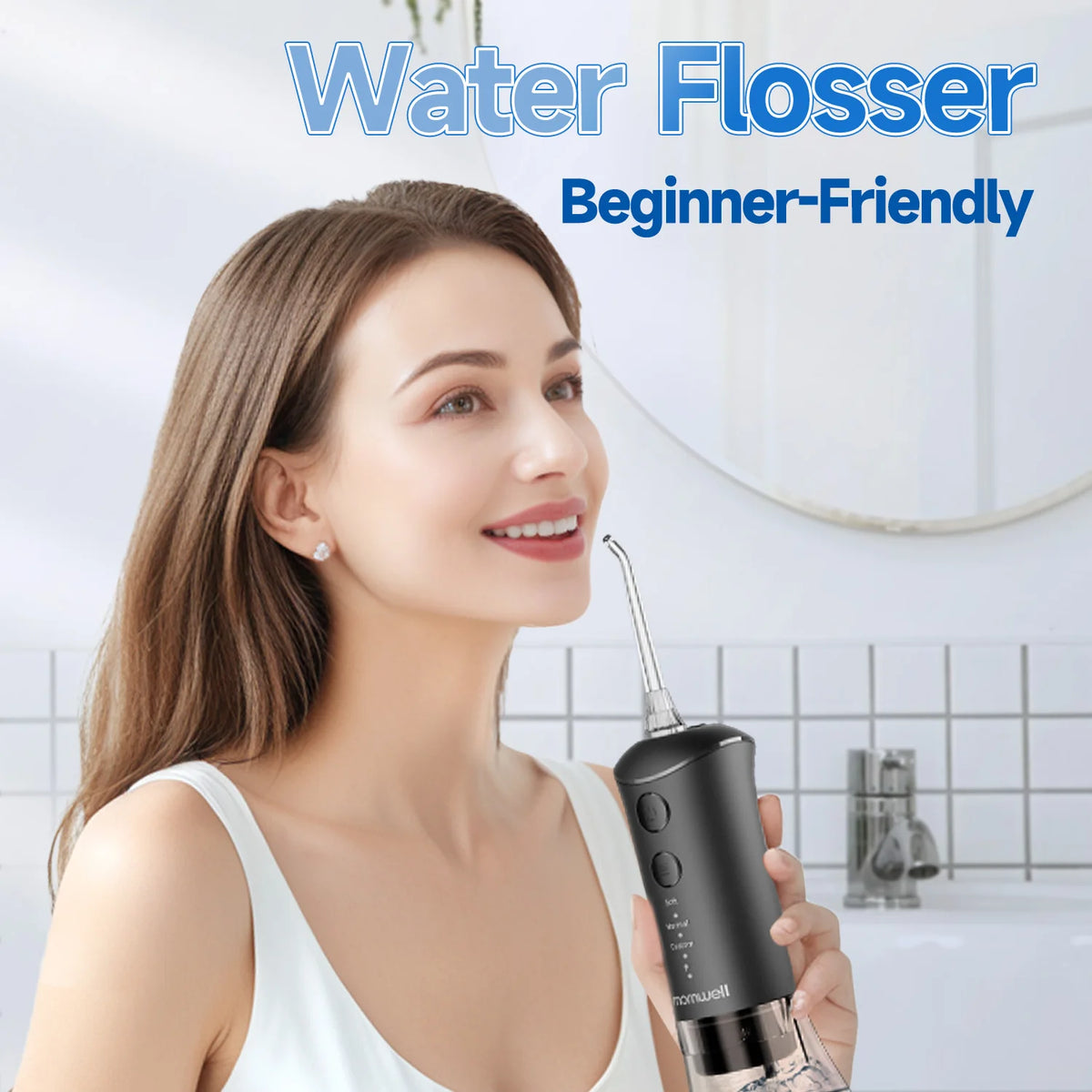Portable Rechargeable Oral Irrigator - 300ml Water Flosser with 3 Cleaning Modes