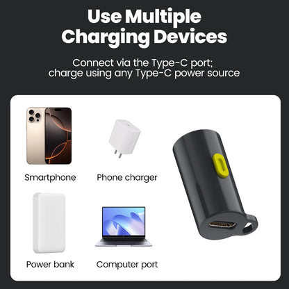 Mini Type-C Portable Keychain LED Flashlight – Compact & Powerful
