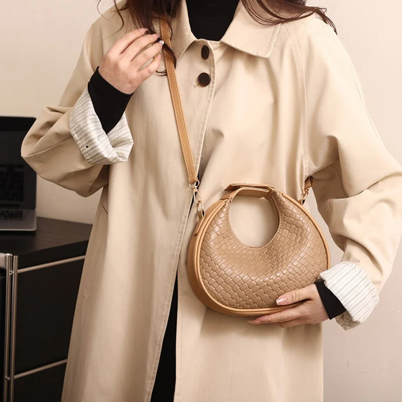 Luxury Half Moon Shoulder Bag