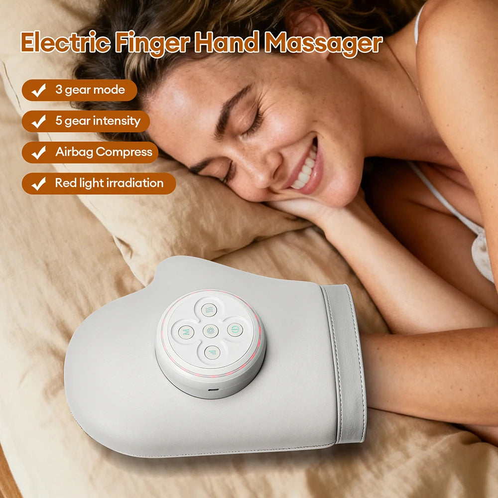 Cordless Heated Hand & Wrist Massager with Air Compression