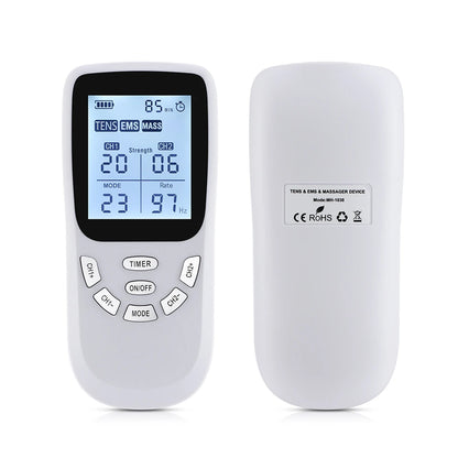 Dual Channel TENS & EMS Muscle Stimulator - Digital Therapy Massager