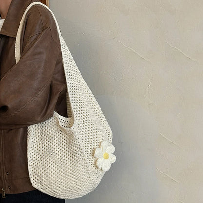 Luxury Bohemian Hollow Straw Tote