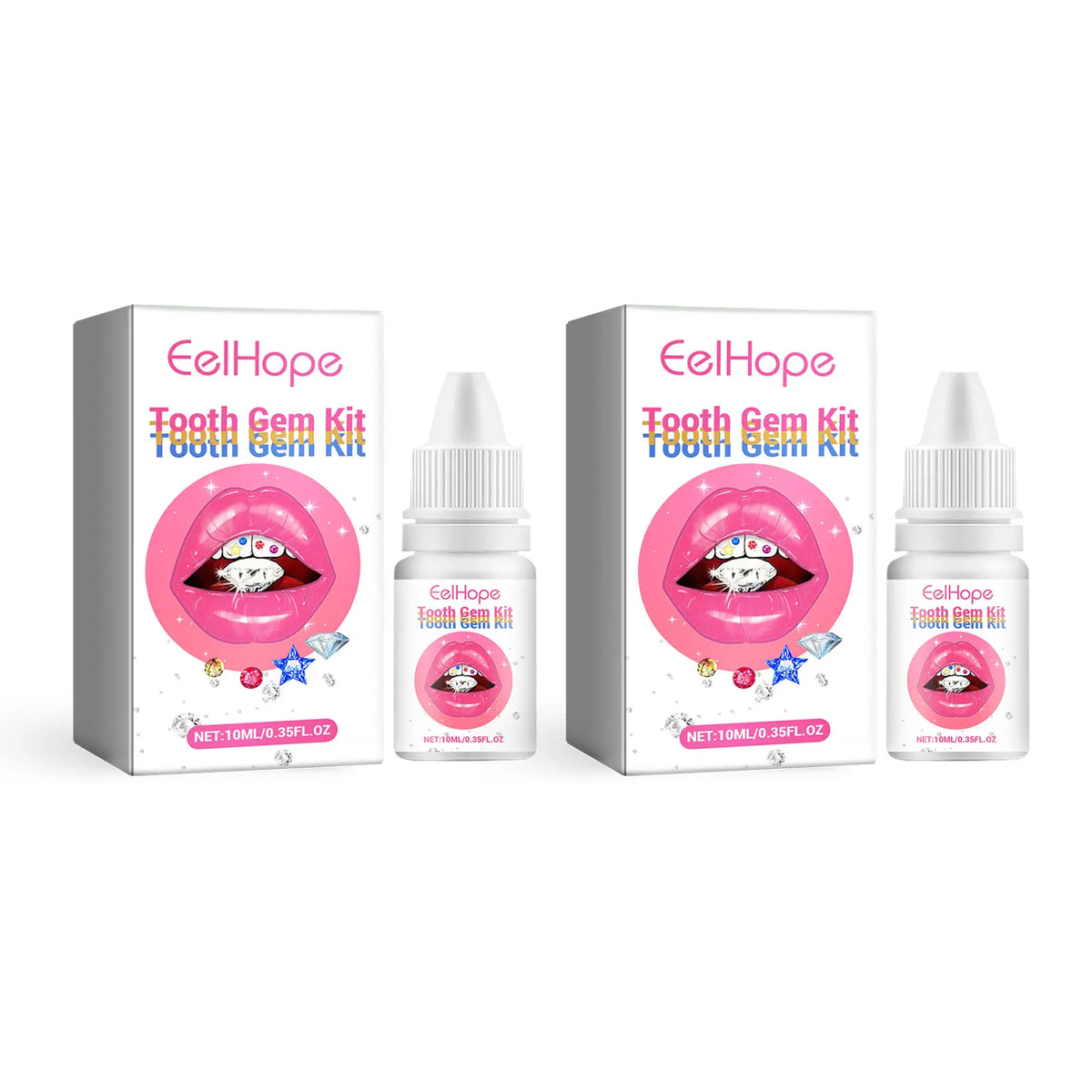 Professional DIY Tooth Gem Kit with UV Light for Sparkling Dental Jewelry