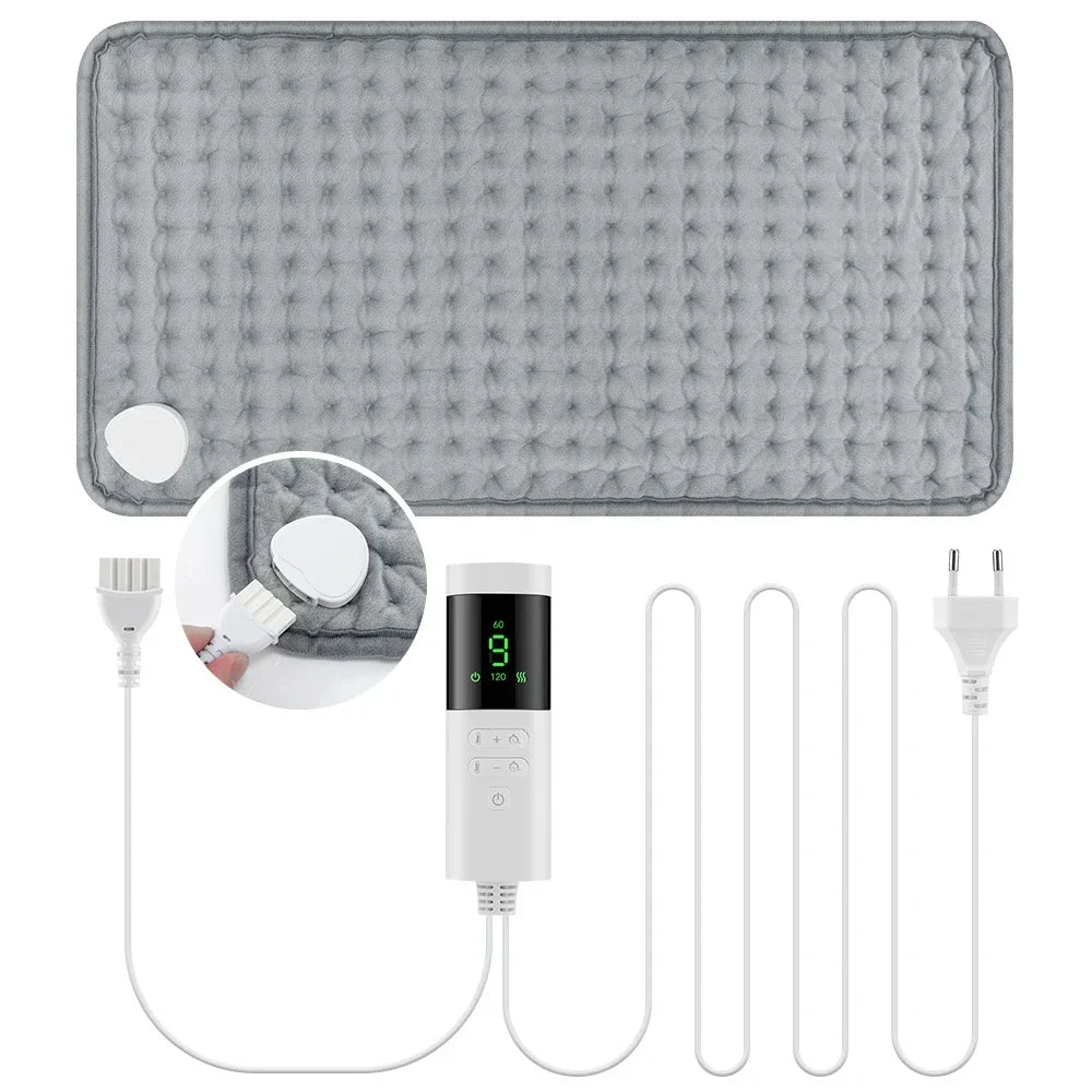 Electric Heating Pad for Back and Neck Pain Relief with 9 Temperature Settings - 6