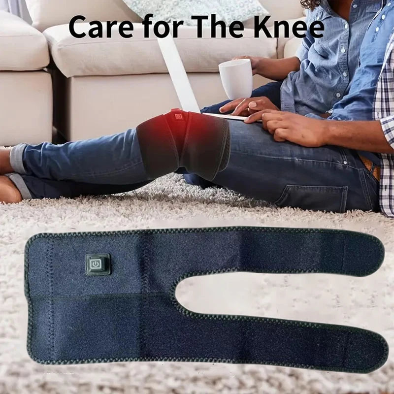 Electric Heated Knee Wrap - USB Joint Warmer & Pain Relief Pad - 9