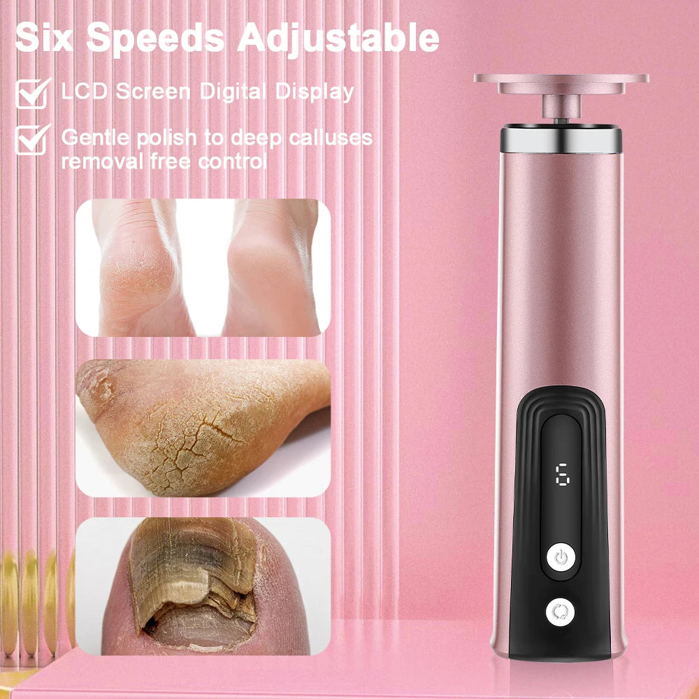 Electric Foot Callus Remover & Rechargeable Pedicure Tool