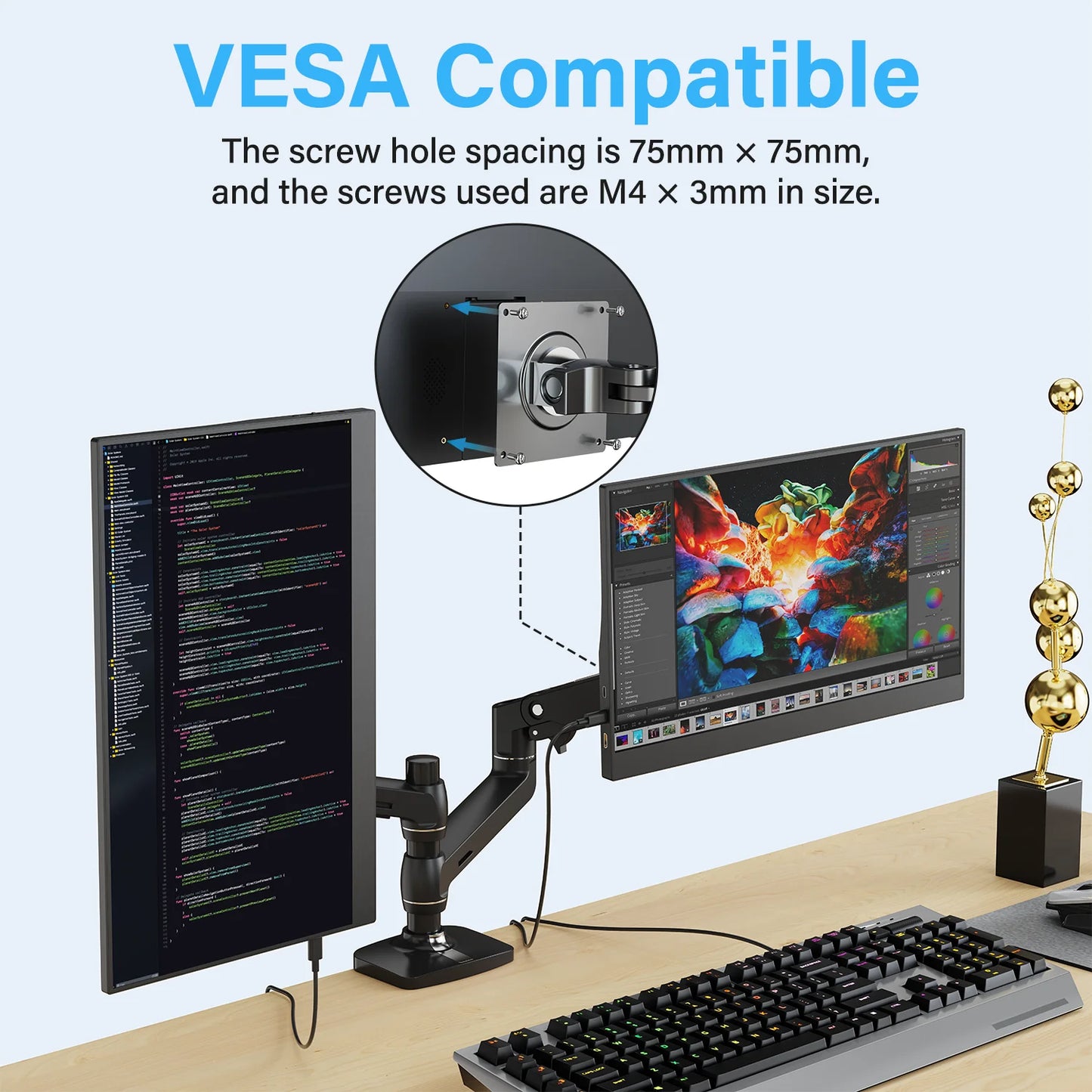 15.6" Portable FHD 1080P Monitor - Slim IPS USB-C & HDMI Travel Display