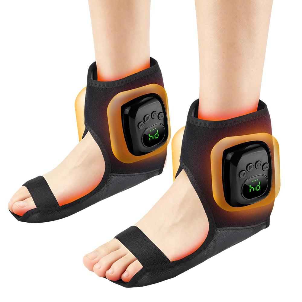 Cordless Air Compression Wrist Massager with Heat Therapy for Pain Relief - 34