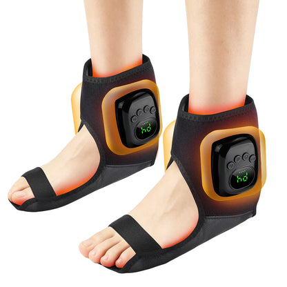 Cordless Air Compression Wrist Massager with Heat Therapy for Pain Relief