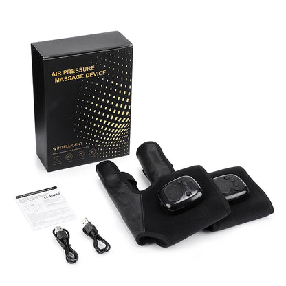 Cordless Air Compression Wrist Massager with Heat Therapy for Pain Relief