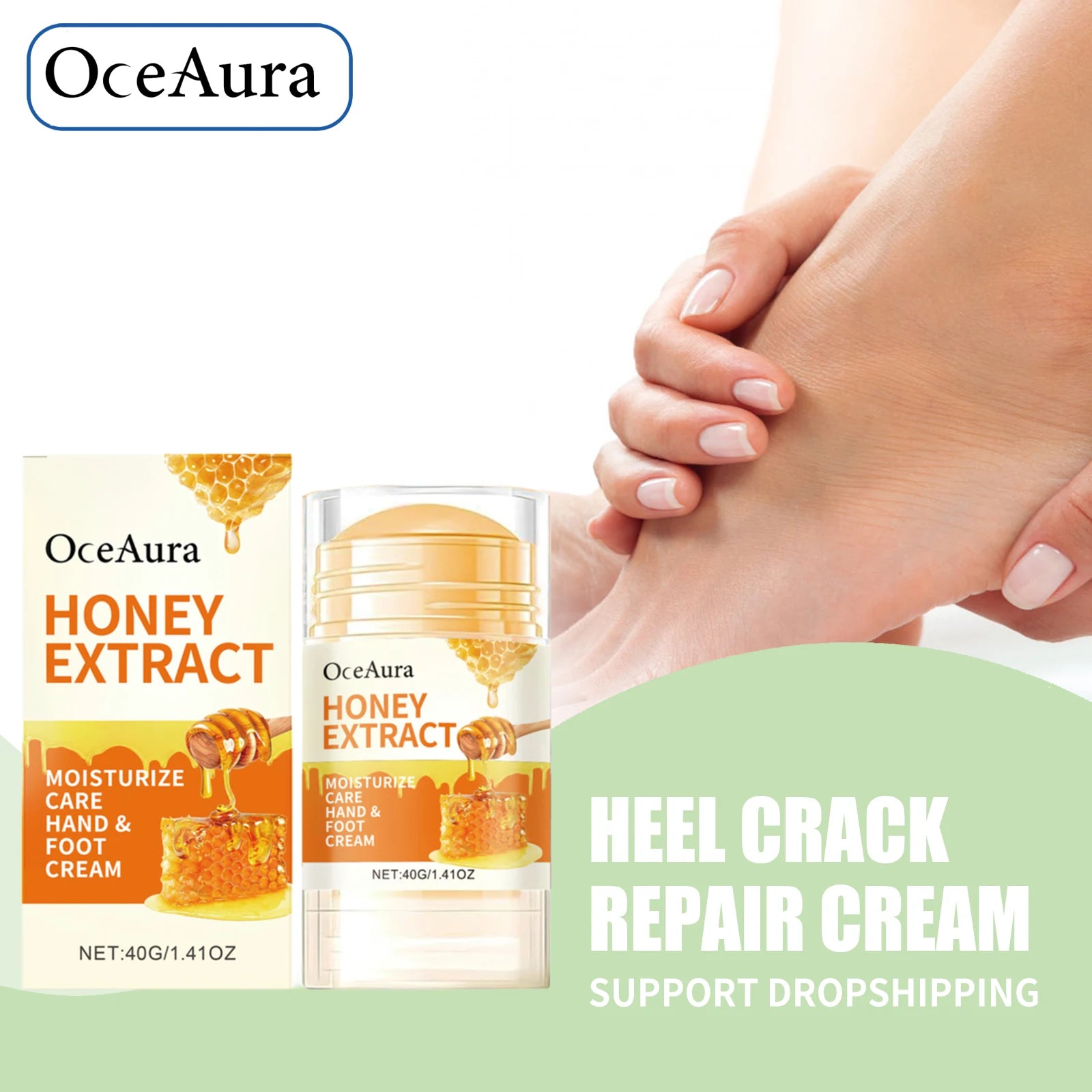 Honey Extract Moisturizing Heel Balm for Dry Cracked Skin Repair - 1