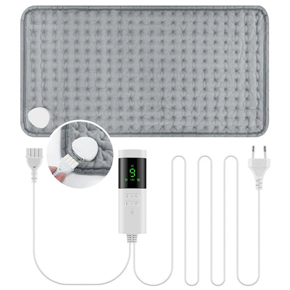 Electric Heating Pad for Back and Neck Pain Relief with 9 Temperature Settings