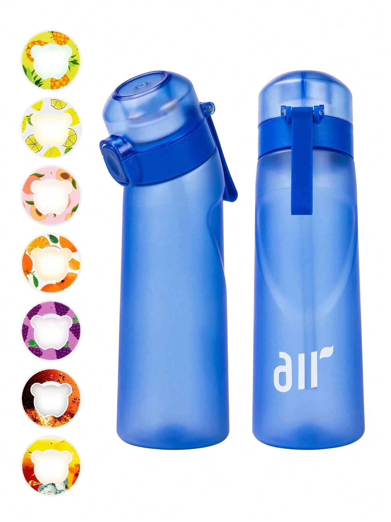 800ml Fruit Scented Water Bottle with Flavor Pod & Straw - Leak Proof - 17
