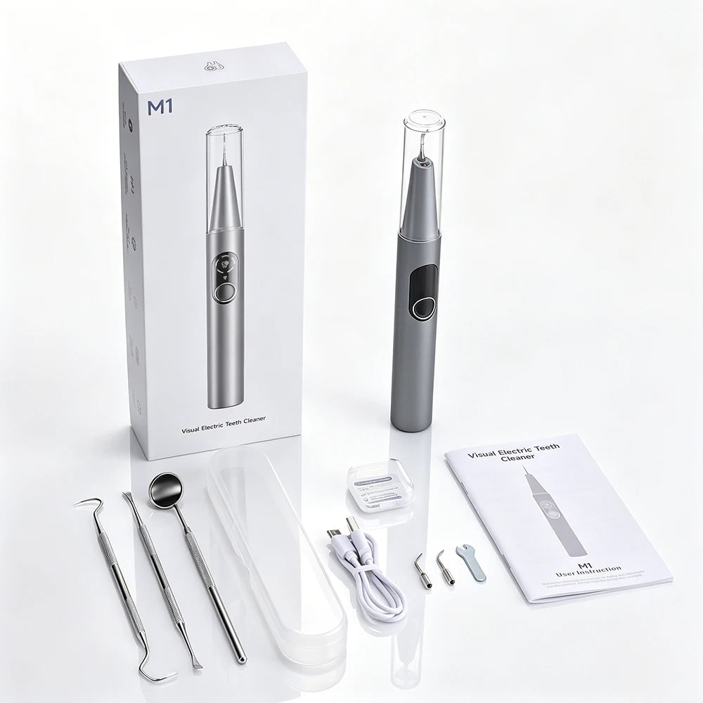 Visual Ultrasonic Tooth Cleaner with HD Camera & LED Light - 17