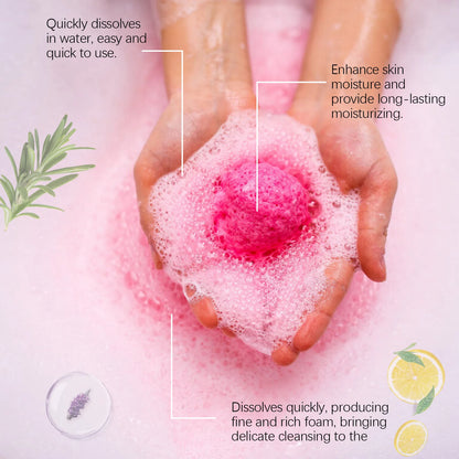 Natural Plant Essence Aromatherapy Spa Bath Bomb Set for Skin Moisturizing