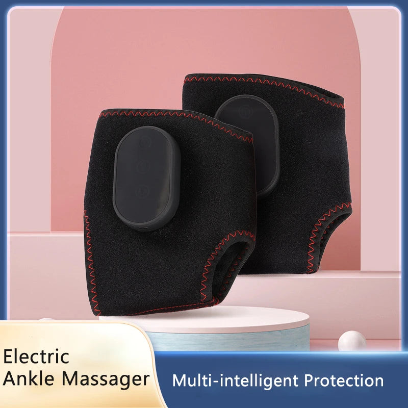 Electric Heated Ankle & Foot Massager with Vibration Therapy & Heat