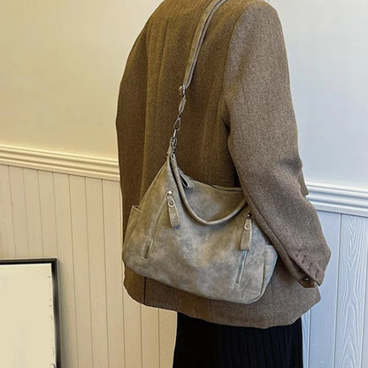 Luxury Retro Matte Shoulder Bag