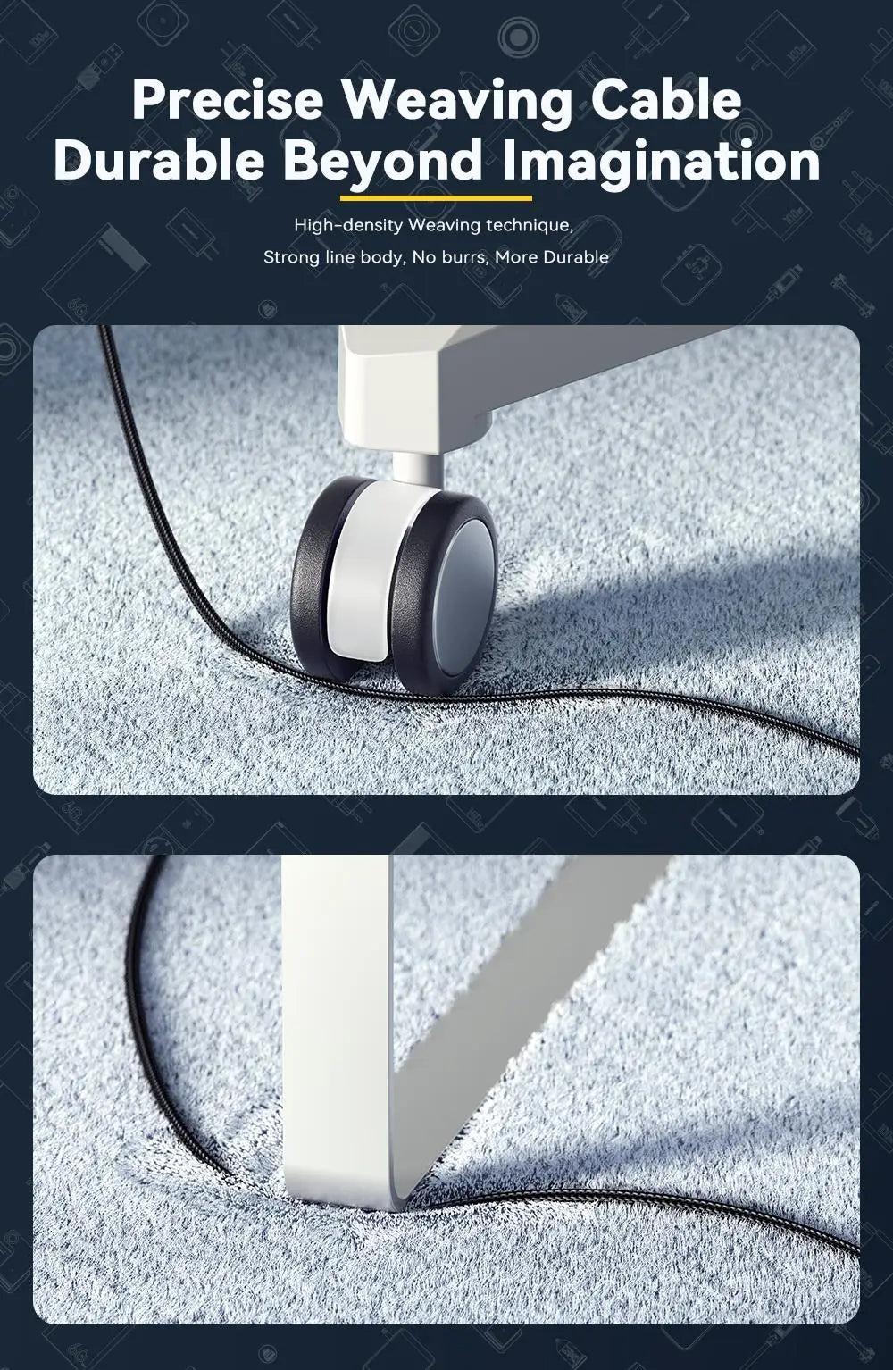 Essager 240W USB-C to USB-C Fast Charging Cable with LED Power Display - 15