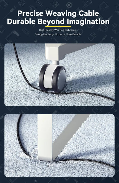 Essager 240W USB-C to USB-C Fast Charging Cable with LED Power Display