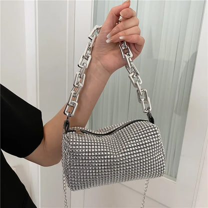 Luxury Rhinestone Bucket Bag