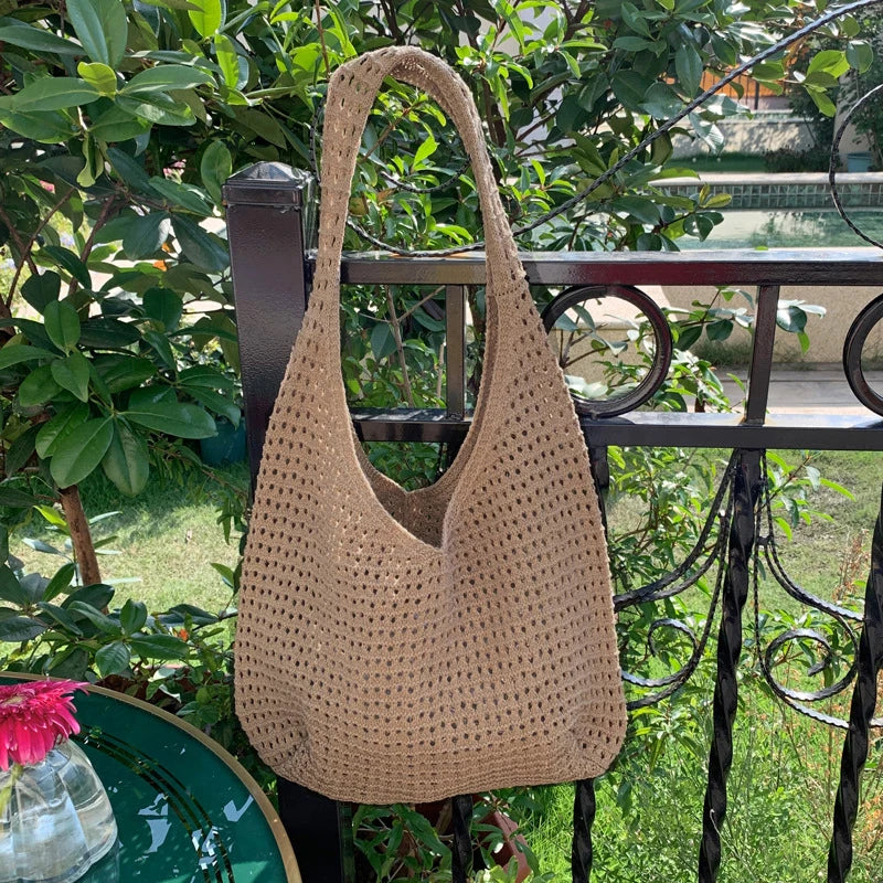 Luxury Bohemian Crochet Tote