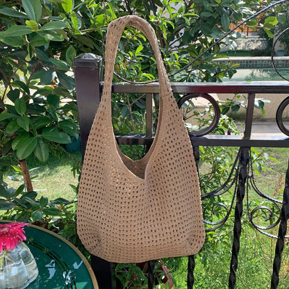 Luxury Bohemian Crochet Tote