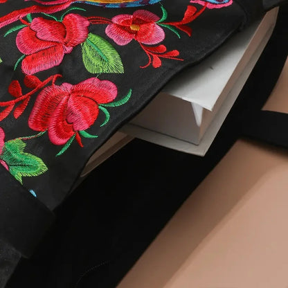 Luxury Ethnic Phoenix Canvas Tote