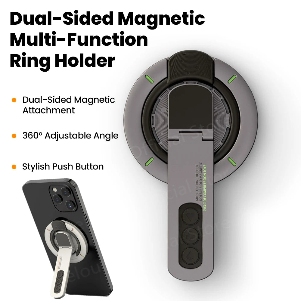 360° Magnetic Phone Stand & Ring Holder for MagSafe iPhones
