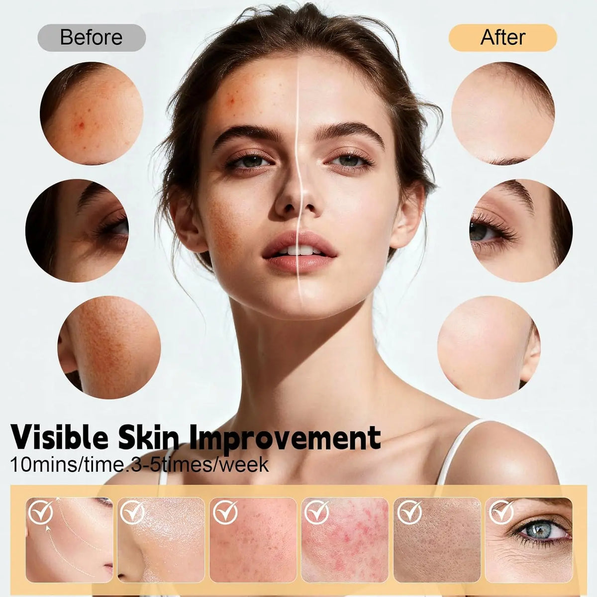 7-Color LED Facial Mask - Rechargeable Silicone Light Therapy Skin Care Device