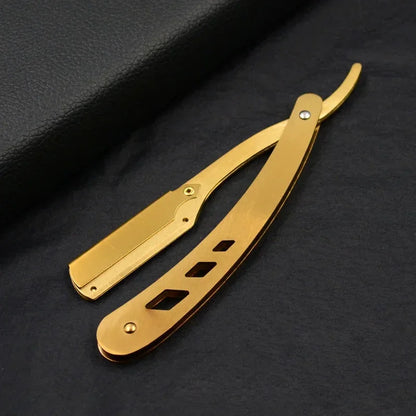 Professional Stainless Steel Folding Straight Razor for Men and Women