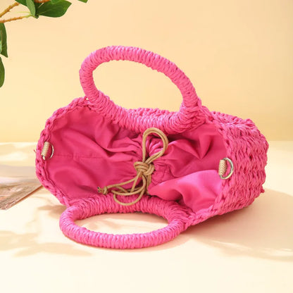 Luxury Woven Half-Moon Bag