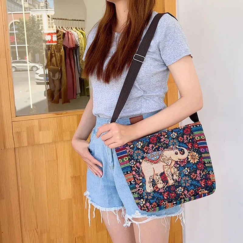 Luxury Vintage Elephant Tote