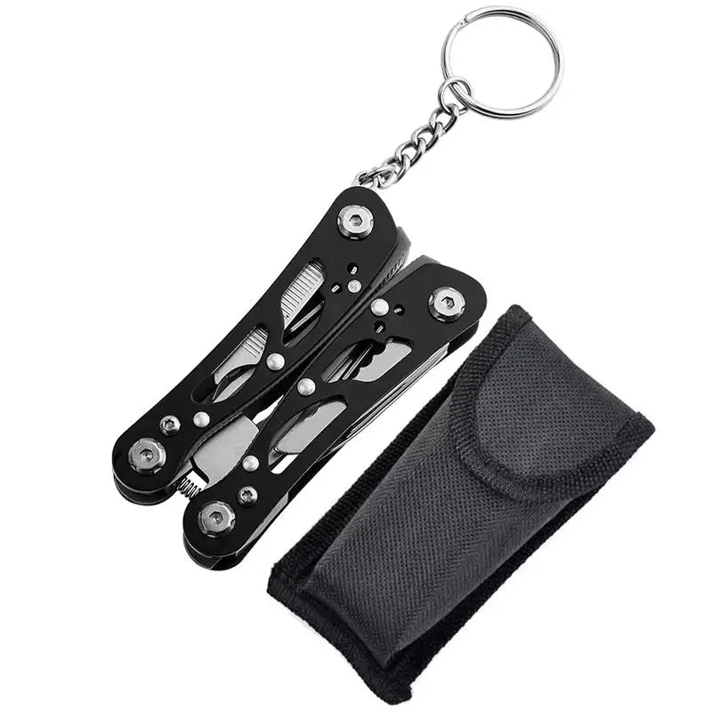 12-in-1 Compact Folding Multi-Tool Pocket Knife with Pliers & Screwdrivers - 13