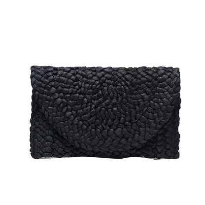 Luxury Woven Straw Clutch