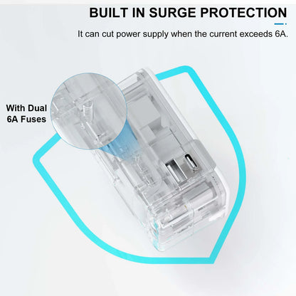 Universal All-in-One Travel Adapter with USB-C for Over 224 Countries