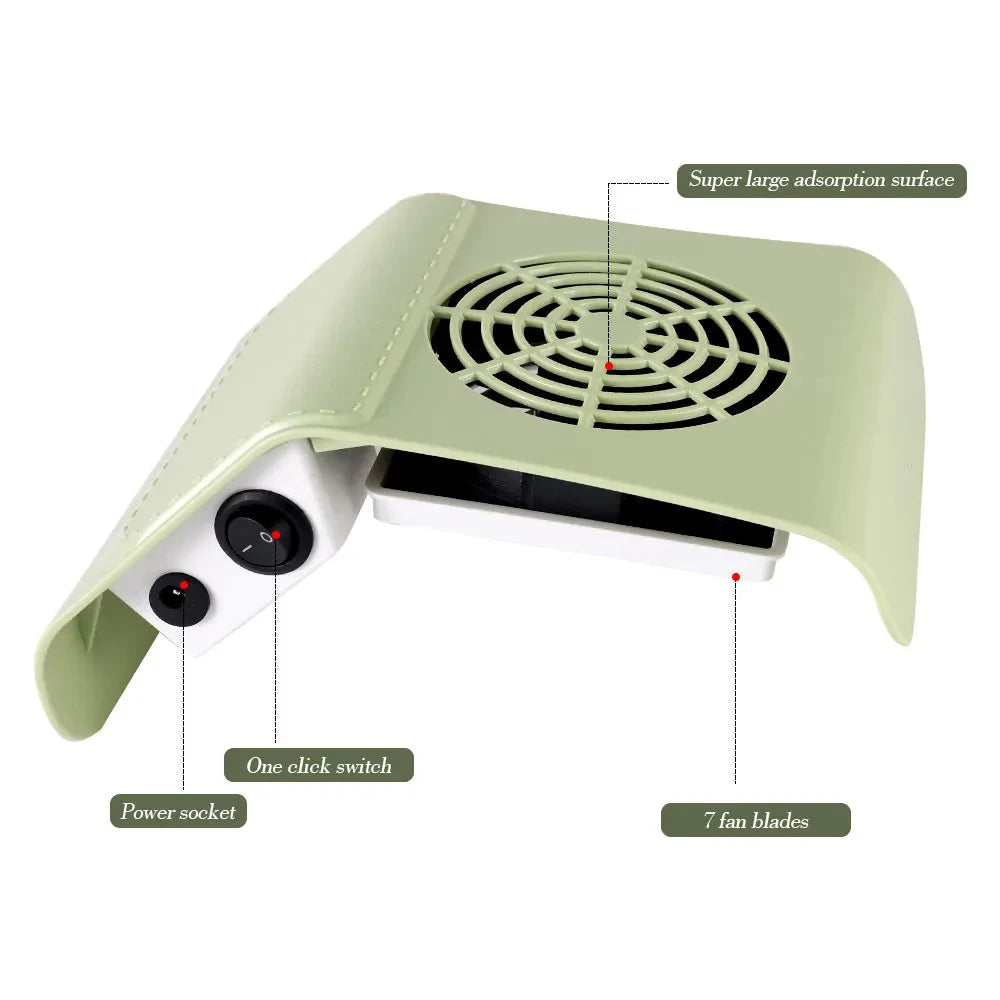 Professional Nail Dust Collector - Quiet Manicure Vacuum