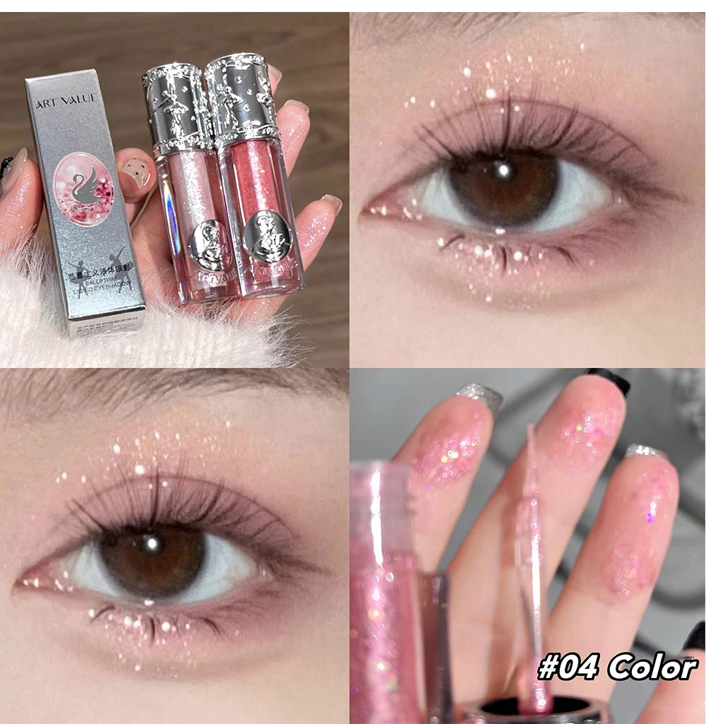 Liquid Shimmer Eyeshadow - Long-Lasting Waterproof Glitter Makeup - 25
