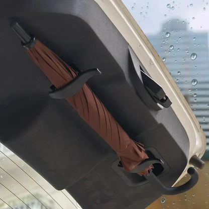 2PCS Car Trunk Umbrella & Grocery Hooks - Universal Organizer Clip